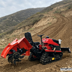 Trancheuse sur chenilles assise de 35 CV à moteur diesel avec boîte de vitesses pour une productivité élevée dans <span class=keywords><strong>le</strong></span> creusement de fossés en verger, <span class=keywords><strong>le</strong></span> labourage rotatif et <span class=keywords><strong>le</strong></span> remblaiement - Product Image 3