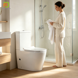 Offre Spéciale sanitaire toilette en céramique femmes wc cuvette de toilette debout deux pièces toilette sans rebord pour salle de bain - Product Image 1