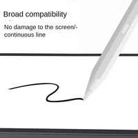 Layar Kapasitif Aktif Stylus Khusus Pena iPad Penginderaan Sudut Kemiringan Daya Tarik Magnetik untuk Tablet Ponsel Android 10+