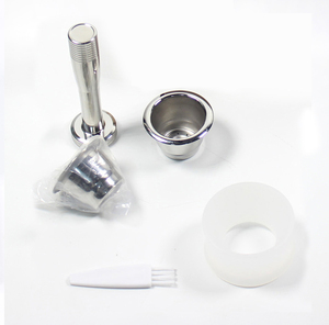 Ensemble de capsules de café réutilisables en métal chaud 6 pièces <span class=keywords><strong>Capsule</strong></span> de café rechargeable avec 2 capsules de café en métal - Product Image 5