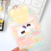 Porte-clés shaker en acrylique promotionnel personnalisé vente en gros de breloques en acrylique personnalisées annonçant un pendentif porte-clés en acrylique transparent avec impression UV