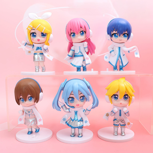 H9-11CM 6 pz=1 set Statuette in PVC di <span class=keywords><strong>Personaggi</strong></span> Carini, Action Figure Decorative per Appassionati di Anime - Product Image 1