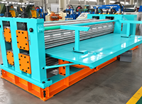 Machine de formage de tuiles en acier ondulé de type tambour horizontal, facile à utiliser, pour tôles de toiture métalliques ondulées