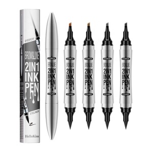 Nouveau Crayon à sourcils liquide <span class=keywords><strong>argenté</strong></span> à double tête de luxe Eyeliner 2 en 1 Crayon à sourcils à l'eau à quatre fourchettes naturelles imperméables - Product Image 6
