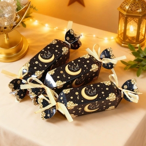 6 Pezzi Scatole Regalo Eid Mubarak Sacchetti di Carta per Dolci Ramadan per Forniture per <span class=keywords><strong>Feste</strong></span> <span class=keywords><strong>Islamiche</strong></span> Musulmane Scatole Regalo Decorative a Forma di Luna per Eid - Product Image 6