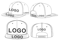 Gorra de Béisbol Personalizada Impermeable con Perforaciones, Estilo Hip-Hop Deportivo, 6-7 Paneles, Cierre a Presión, Visera Ancha, para Uso en Exteriores
