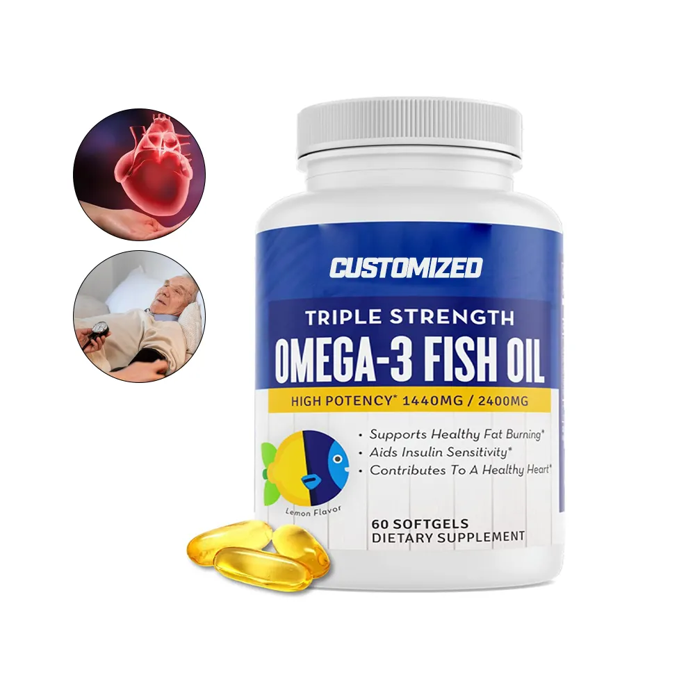 卸売製品オメガ3魚油ソフトジェルカプセルDHA EPA高品質魚油ソフトジェル