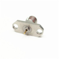 Connecteur micro-bande coaxial RF femelle haute fréquence 40GHz 2.92mm à ondes millimétriques 2 trous connecteurs de montage à bride (RF)