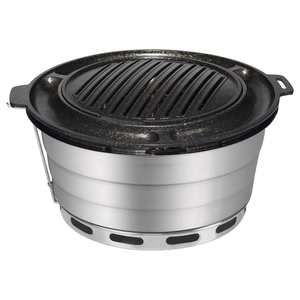Factory Direct Korean Large Smokeless Embedded Bbq <strong>Charcoal</strong> Commercial Round <strong>Charcoal</strong> Tabletop Bbq <strong>Grill</strong> - Product Image 3