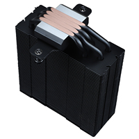 Refroidisseur de processeur Thermalright AS120 EVO ARGB, hauteur 156 mm, 4 caloducs HDT, tour noire, synchronisation d'éclairage ARGB