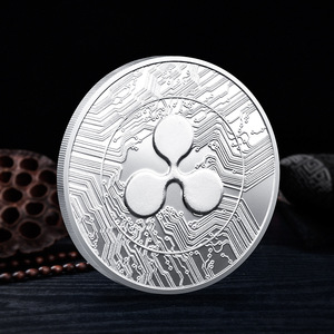 Đồng xu kỷ niệm bằng kim loại mạ bạc vàng Ripple XRP tùy chỉnh, dùng làm đồ trang trí - Product Image 3
