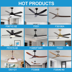 Ventilador de techo decorativo para interior, diseño creativo Multicolor opcional para sala de estar, dormitorio, con luz - Product Image 4