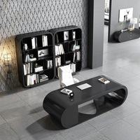 Mobilier de bureau luxueux table de patron bureau de direction 1800*1600*750 table en bois bureau de direction