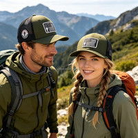 Gorra trucker de malla de 6 paneles de alta calidad OEM, estilo Richardson 112 unisex, con parche bordado y logotipo personalizado.