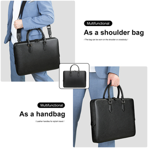 MARRANT Maletín <span class=keywords><strong>ejecutivo</strong></span> de negocios de cuero genuino para hombre, bolso de mensajero, bolso de cuero para ordenador portátil para hombre, maletín de cuero - Product Image 2