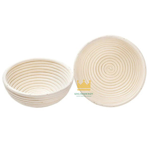 Natural Rattan Banneton Proofing Wicker Bowl Bread Storage Basket Handcrafted Benneton for Sourdough Fermentation <b>Baking</b> Tools - Product Image 2