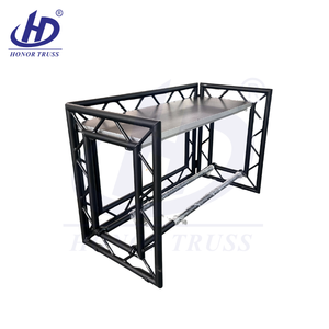 Cabina de <span class=keywords><strong>DJ</strong></span> de Aluminio Plegable y Ajustable en Altura de Alta Calidad, Mesa de <span class=keywords><strong>DJ</strong></span> Móvil para Discotecas - Product Image 1