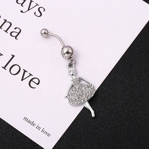 <span class=keywords><strong>Gaby</strong></span>, joyería corporal de mariposa de acero inoxidable para mujer, anillo de ombligo de acero quirúrgico para regalo de boda, anillo de Piercing para el vientre - Product Image 6