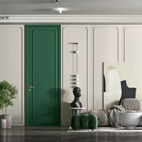 Porte intérieure en bois massif sur mesure, élégante, pour chambre à coucher, salle de bain, rénovation, matériau de construction