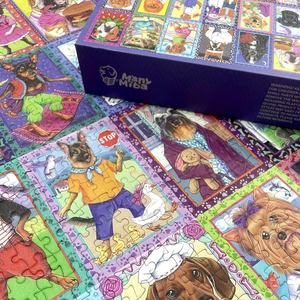 <span class=keywords><strong>Puzzle</strong></span> en velours pailleté de 500 pièces pour adultes - Peinture à l'huile <span class=keywords><strong>Paysage</strong></span> artistique sur papier de qualité supérieure Finition satinée - Avec boîte cadeau - Product Image 4