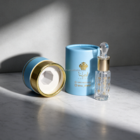 Vente en gros de flacons d'huile d'Oud rechargeables de 3 ml, 6 ml, 12 ml, flacon de parfum en verre avec logo personnalisé, flacon d'attar avec tube et boîte personnalisée