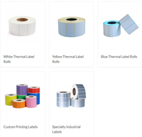 Emballage d'usine professionnel étiquette d'expédition imprimante de codes à barres papier autocollant vinyle PP PET PVC papier autocollant