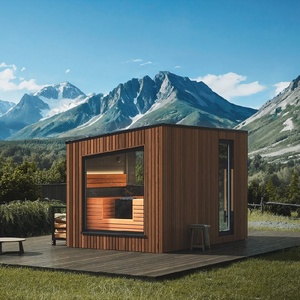 ซาวน่าไม้กลางแจ้งแบบพกพา สำหรับ 6 คน - สปาอบไอน้ำเพื่อสุขภาพและผ่อนคลาย - Product Image 5