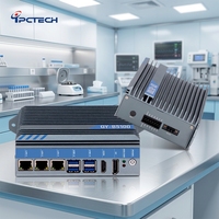 Komputer Mini Box PC Industri Tanpa Kipas, Mendukung CPU J1900,4 / 6 / 7 / 8 / 10th-i3/ I5/i7