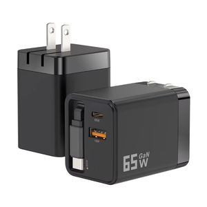 Cable Retráctil Universal Portátil GaN6 de 65W para MacBook, <span class=keywords><strong>iPhone</strong></span>, Samsung, Adaptador de Corriente - Product Image 5
