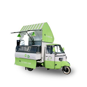 Thức ăn nhanh bán hàng tự động giỏ hàng thực phẩm điện xe tải phục vụ giỏ hàng di động xe tải Piaggio ba bánh xe tải thực phẩm với thiết bị nhà bếp - Product Image 2