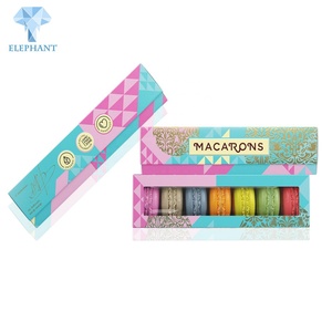 Custom 16pcs Small Christmas Macaron Candy Cookie Box Packaging With <b>Window</b> - Product Image 4