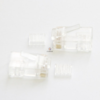 Câble Ethernet noir, simple port, sans LED, connecteur femelle Cat6, blindage, plaqué or, connecteur modulaire RJ45