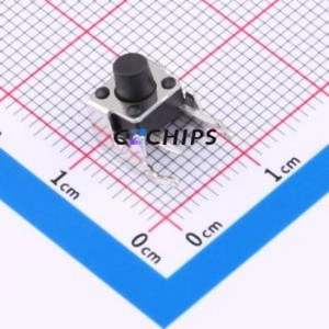 BX-TS-26-6665ZJ Tactile Switch Through hole-4P,6x6mm Switch Single Pole Single Throw Round Button 2.6N Through Hole - Product Image 1