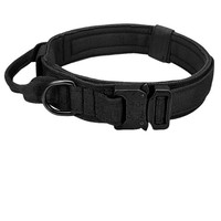 Collier de chien personnalisé en nylon, tactique, à carreaux, robuste, anti-traction, résistant aux chocs, toutes saisons, lavable en machine, marque privée pour