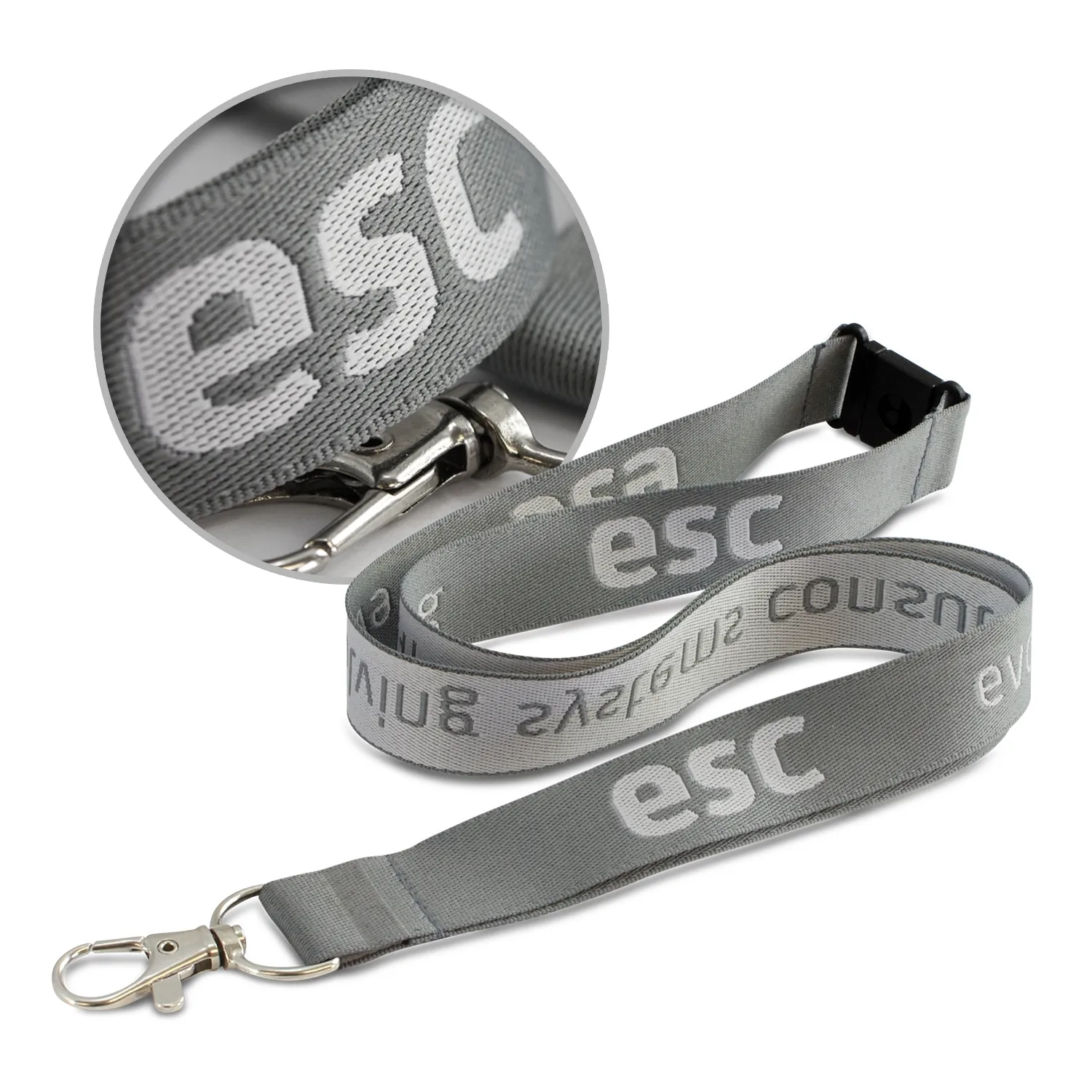Jacquard Ribbon Lanyards with ID Holder for Corporate and School Displays - Keep your staff or students' IDs secure