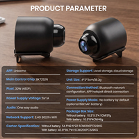 Cámara Inteligente Inalámbrica Compacta al por Mayor para Regalo Promocional OEM, Compatible con Almacenamiento Local y en la Nube, Conexión Wifi