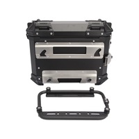 Support de sacoche latérale universel pour moto, réglable 25L-35L, fixation rapide, en acier carbone robuste