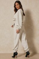 Vêtements de sport Tenues deux pièces Vêtements d'automne Jogger Sets Womens Oversized Waffle Suits