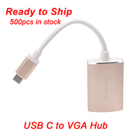 USB-C a VGA adaptador USB C (tipo C) al Cable adaptador VGA para MacBook Pro 2018/2017 iPad Pro/MacBook Air 2018 Samsung Galaxy \