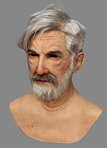 Máscara Facial de Silicona Realista para Halloween, Accesorios de Disfraces para Fiestas - Product Image 2