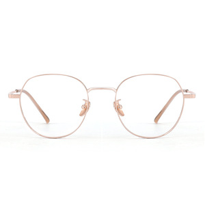 Lunettes de vue rondes pour femmes Danyang 33020, monture légère en alliage de titane, verres en acrylique, design à écoulement d'eau - Product Image 5