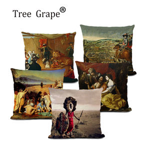 Célèbre peinture série 45X45 lin salon canapé Art lin taie d'oreiller - Product Image 1