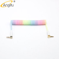 Angitu Premium Hand Make TRRS Audio Cables Reversed Custom Coiled Split/Sofle Keyboard TRRS Cable