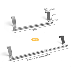 Home and Hotel Bathroom <strong>Towel</strong> Hanging Rod Rack Kitchen <strong>Towel</strong> <strong>Hook</strong> Stainless Steel Retractable <strong>Towel</strong> Holder - Product Image 5