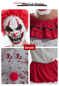 Disfraz de Payaso Terrorífico para Niños, Disfraz de Diablo Sangriento para Halloween, Gran Venta - Product Image 5