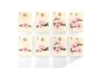 Jeu de tuiles de mahjong américain personnalisées en acrylique ivoire gravé, tapis de jeu, tuiles de mahjong sur mesure, jeu d'échecs de table, cadeau de divertissement