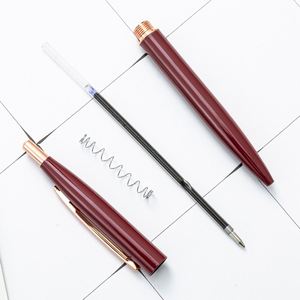 <b>Cheap</b> Bulk Multi-Color Button Press Metal Ballpoint Pen With Printed Custom Personal Logo for School Student Office Supplies - Product Image 5