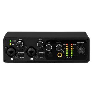 อินเทอร์เฟซเสียง USB 192khz เครื่องผสมเสียง ประสิทธิภาพยอดเยี่ยมสำหรับการบันทึกเสียงสด สตูดิโอ สตรีมมิ่ง พอดแคสต์ - Product Image 1