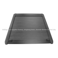 Cubierta enrollable de doble bloqueo para camioneta, cubierta trasera para coche, cubierta abatible de techo plano, multifuncional, manual, para vehículos todoterreno