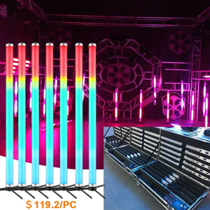 Luces de escenario IP65 luces de tubo de batería LED para exteriores RGBW con DMX inalámbrico + Control remoto para fiesta de boda DJ disco <span class=keywords><strong>clib</strong></span> - Product Image 1